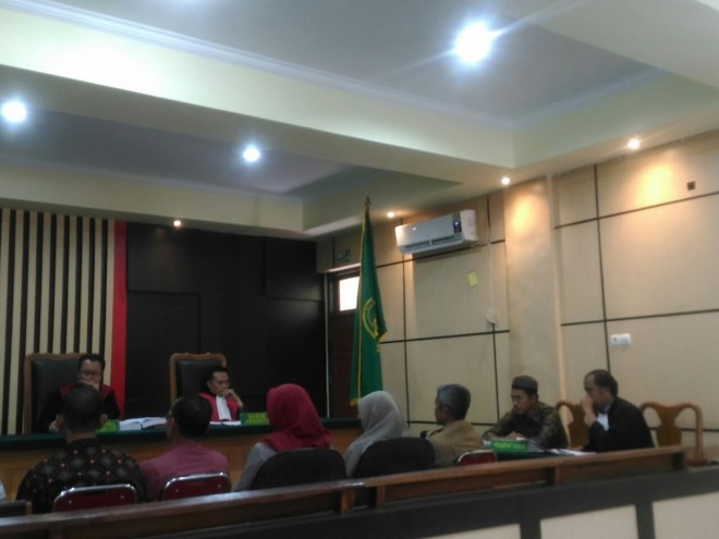 Sidang mantan Kades.